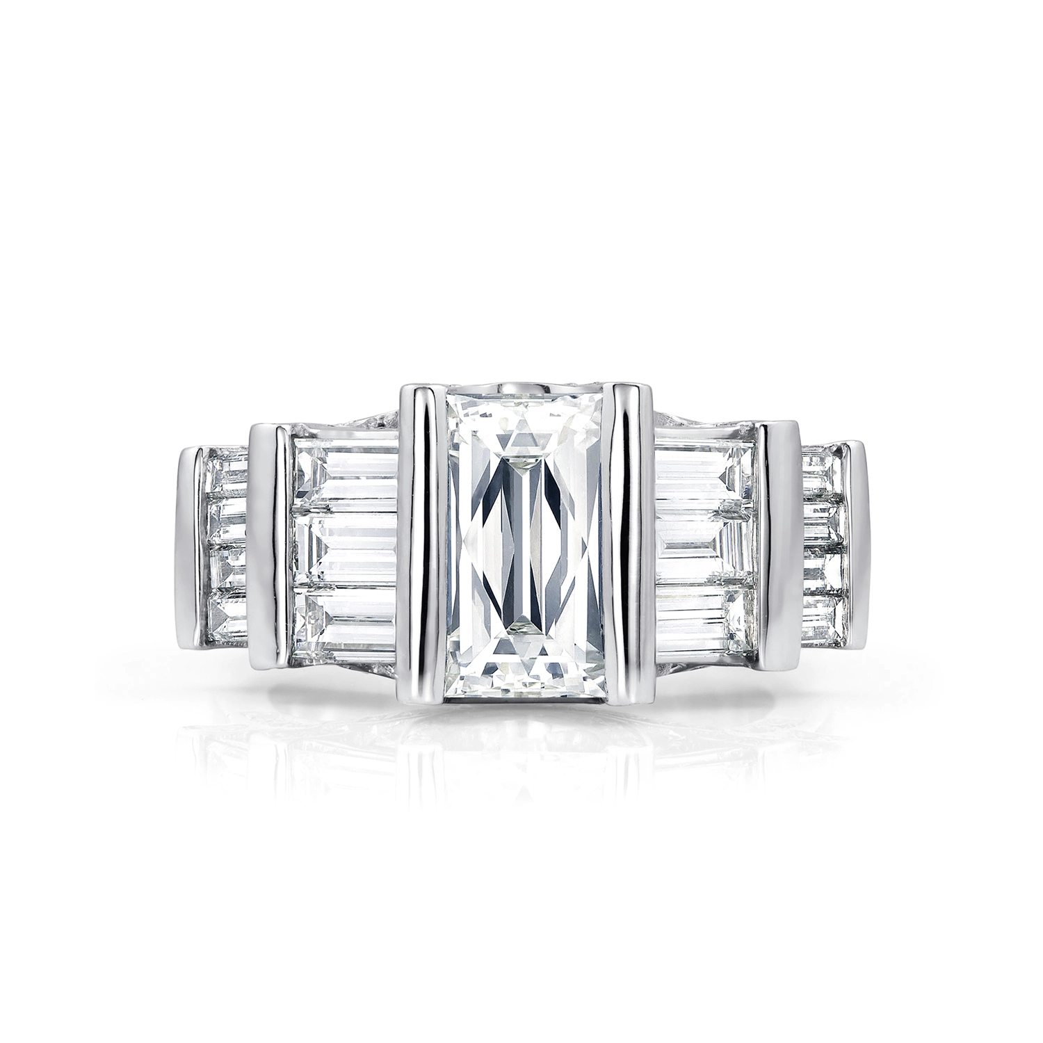 Platinum Tycoon cut diamond ring