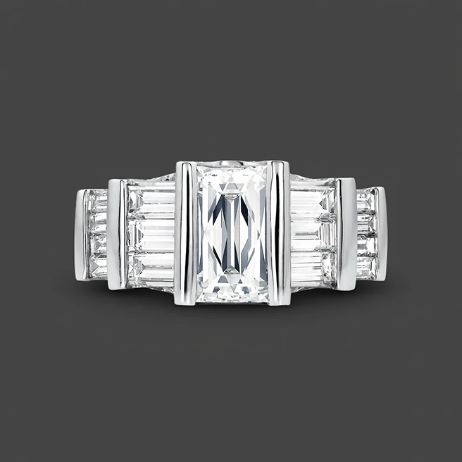 Platinum Tycoon cut diamond ring